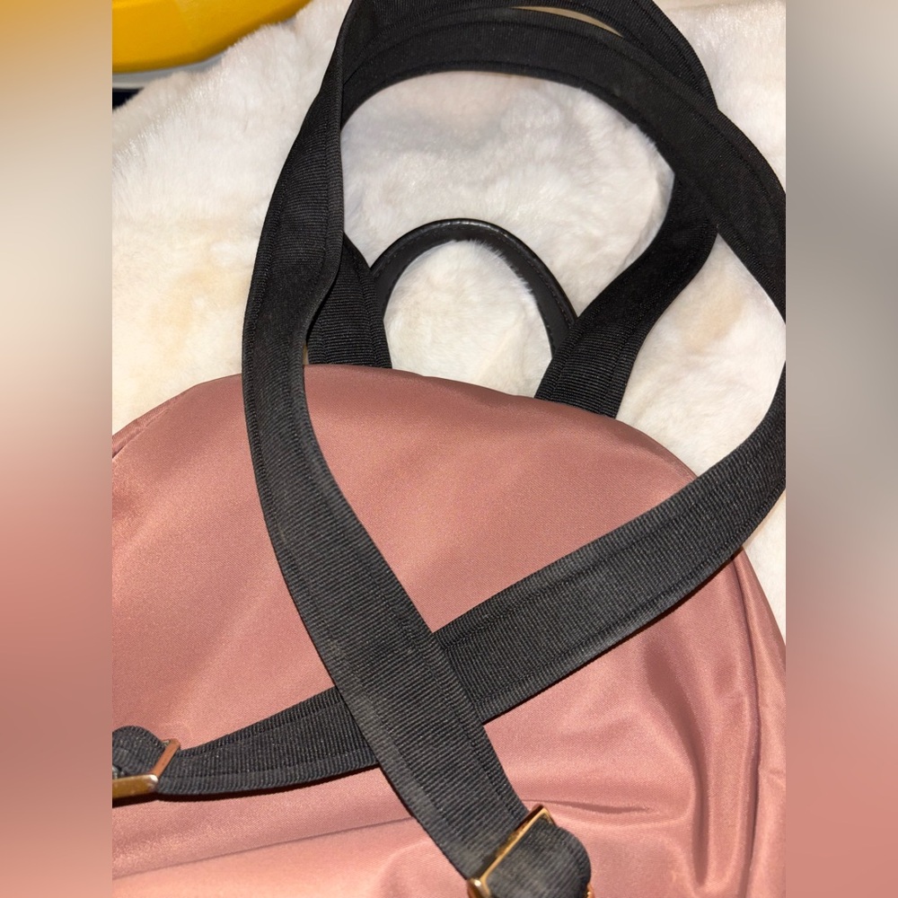 Kate Spade Mauve Mini Backpack with Black Straps- like new - Picture 6 of 12